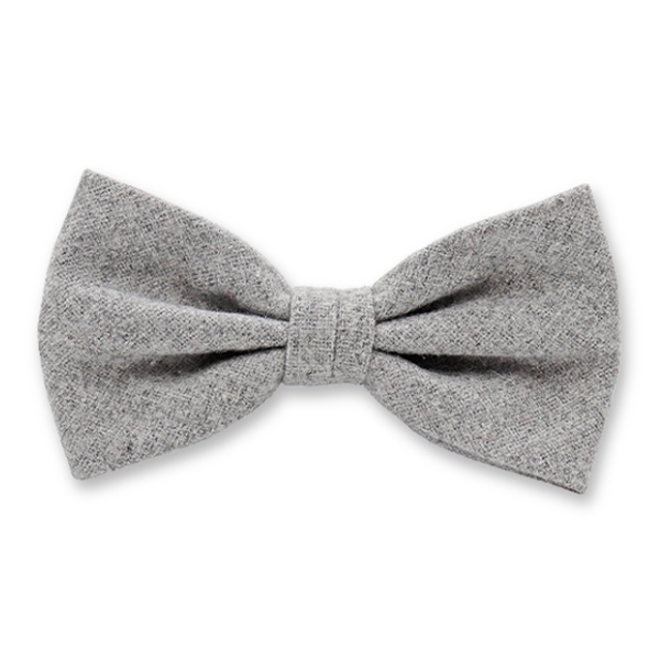 Noeud Papillon Laine Gris clair (1)