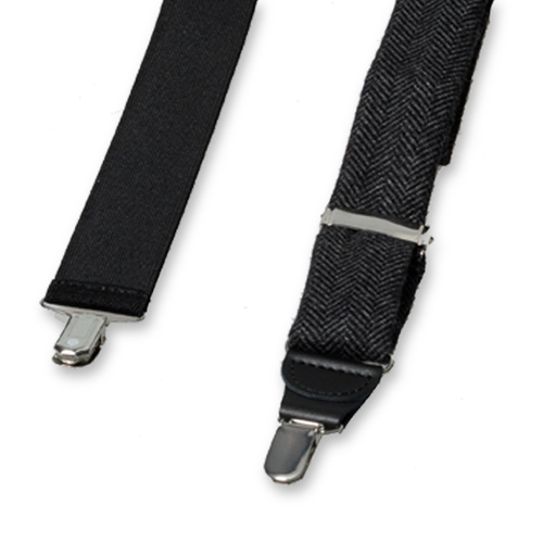 Bretelles Grises - Noires Laine (3)