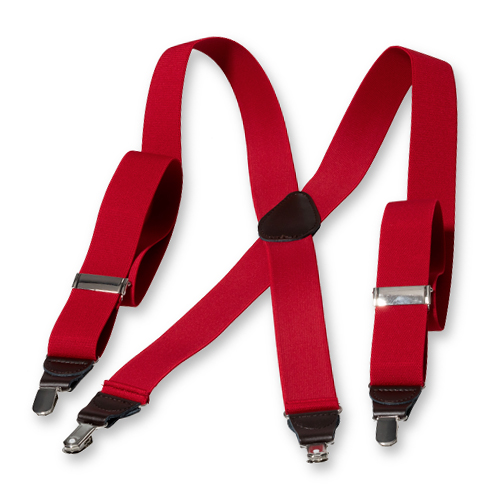 Bretelles Forme X Rouge foncé (2)