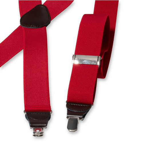 Bretelles Forme X Rouge foncé (3)