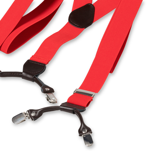 Bretelles Avec Clips Rouge (3)