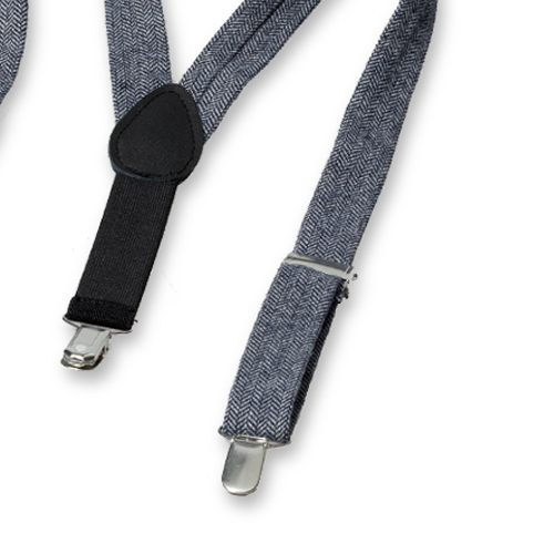 Bretelles Enfant en Laine Bleu Foncé (3)