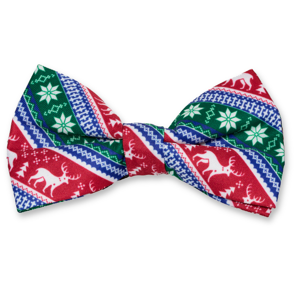 Nœud papillon noël – rouge/vert (1)