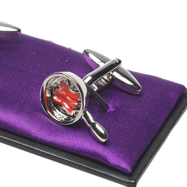 Boutons de manchette Oeufs au lard (3)