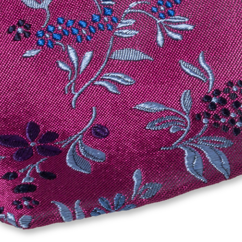 Cravate Violette Fleurs (2)