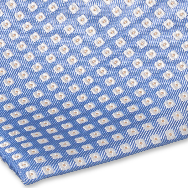 Cravate bleu clair à motif (2)