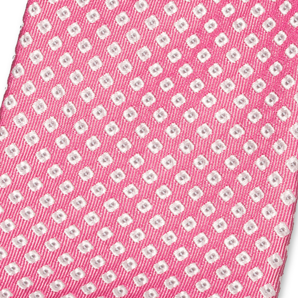 Cravate rose clair à motif (2)