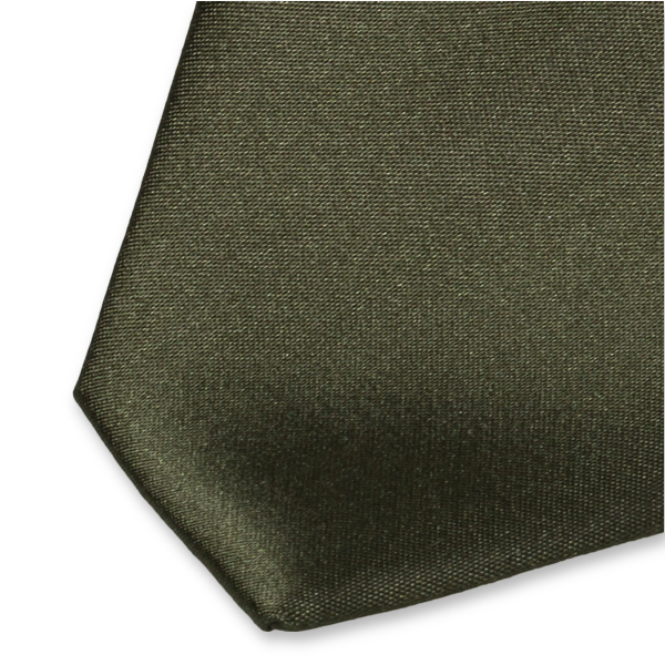 Cravate femme vert foncé - Satin de soie (2)