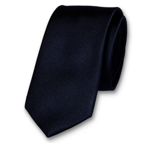 Cravate slim bleu nuit (1)