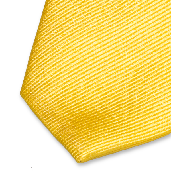 Cravate slim jaune canari (2)