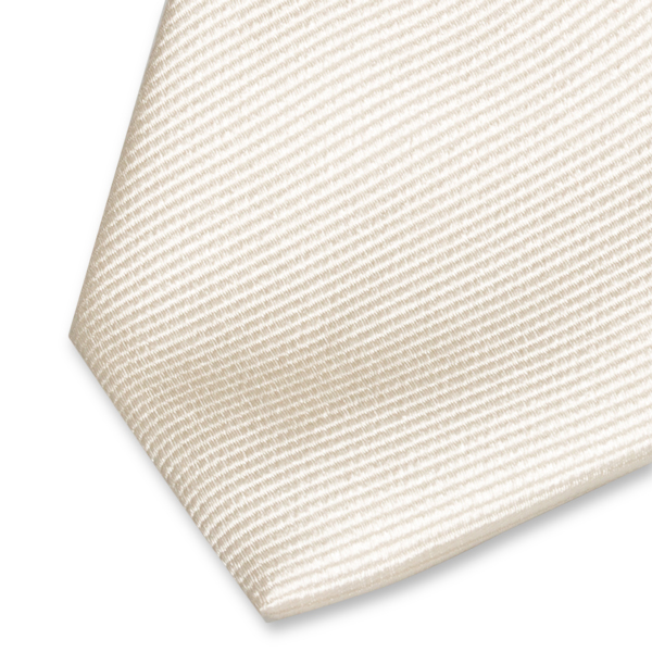 Cravate slim crème (2)