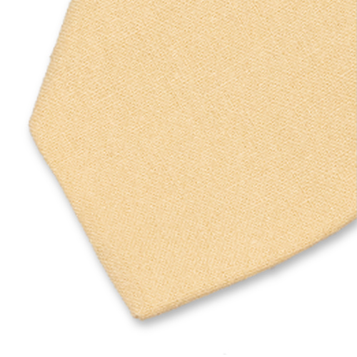 Cravate homme en lin jaune (2)