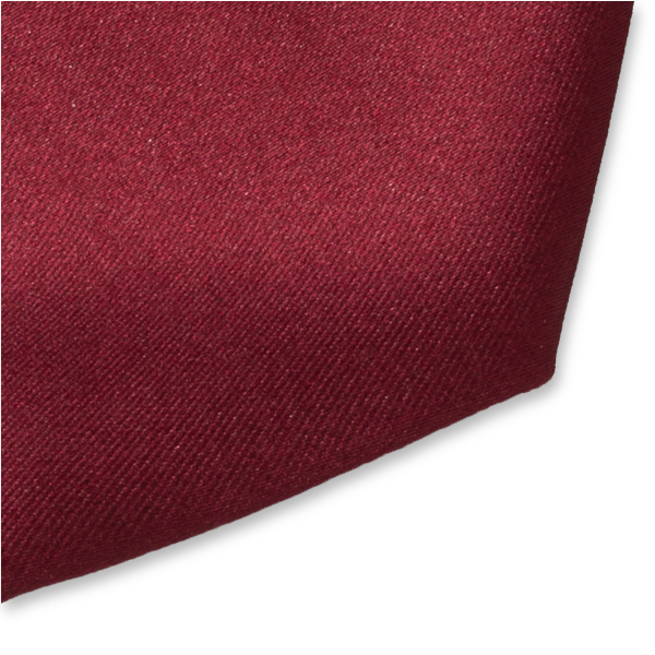 Cravate bordeaux en polyester satin  (2)