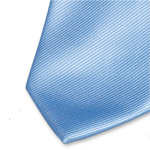 Cravate en polyester bleu clair (2)