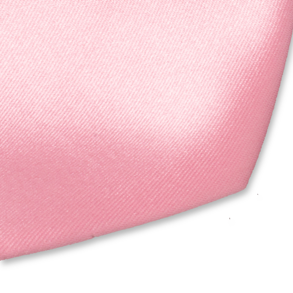 Cravatte rose clair en satin polyester (2)