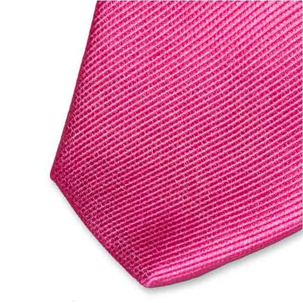 Cravate slim rose vif (2)