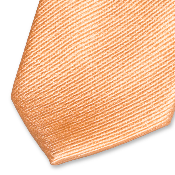 Cravate slim orange pêche (2)