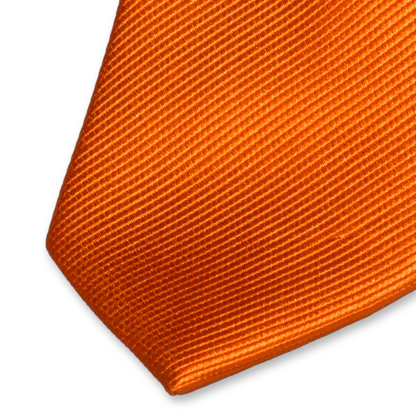 Cravate slim orange foncé (2)