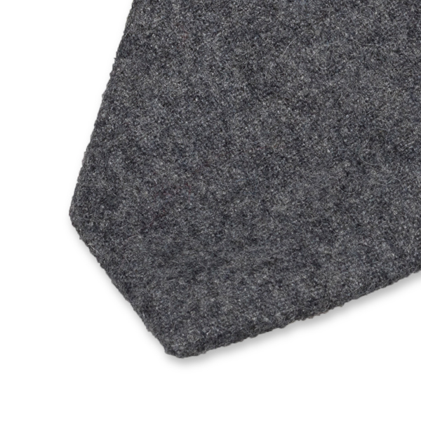 Cravate Gris Foncé - Laine (2)