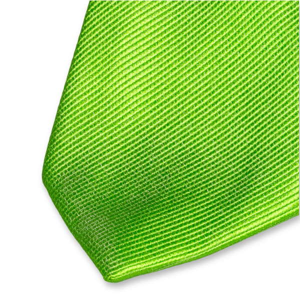 Cravate XL vert pomme (2)