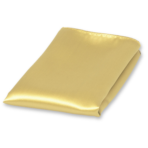 Pochette jaune pale de satin polyester (1)