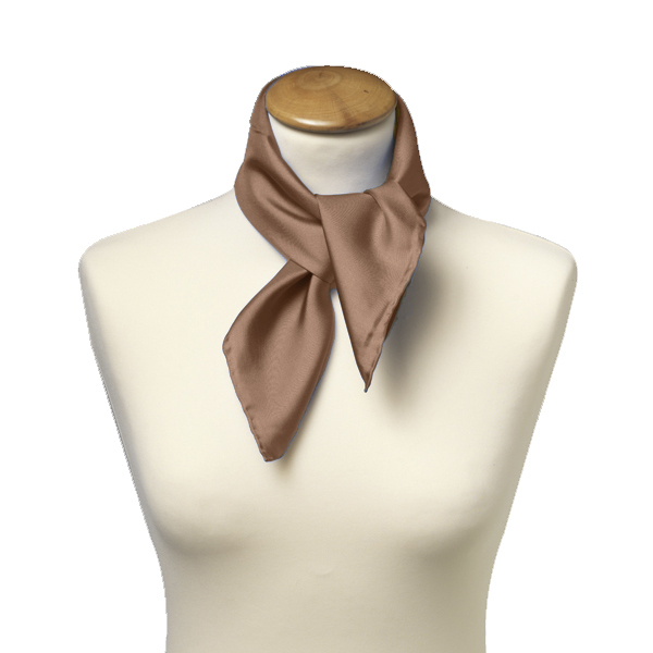 Foulard soie beige - carré (2)