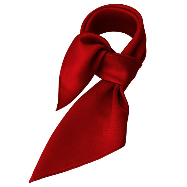 Foulard soie rouge - carré (1)