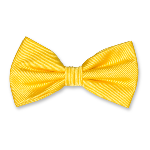 Nœud papillon homme jaune canari (1)