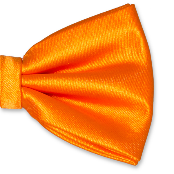 Nœud papillon en polyester orange  (2)
