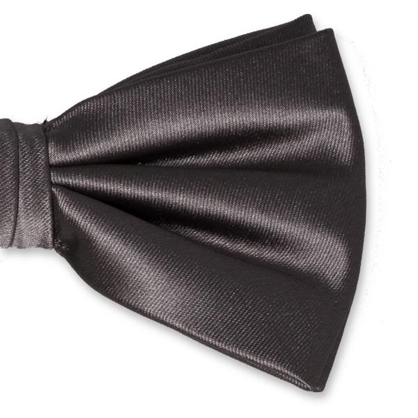 Nœud papillon en polyester gris foncé (2)