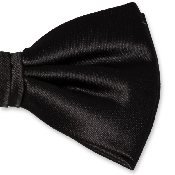 Nœud papillon en polyester noir (2)