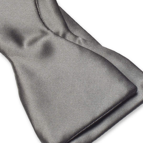 Nœud papillon gris à nouer (2)