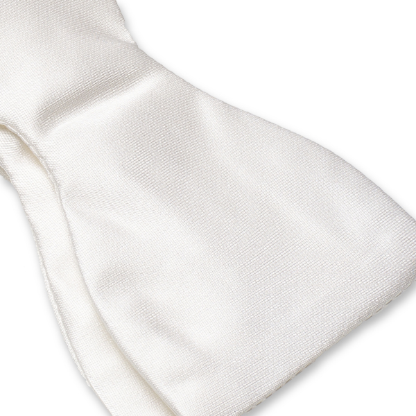 Nœud papillon blanc à nouer (2)