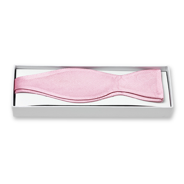 Nœud papillon rose clair à nouer  (2)