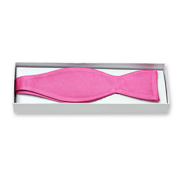 Nœud papillon rose vif à nouer  (2)