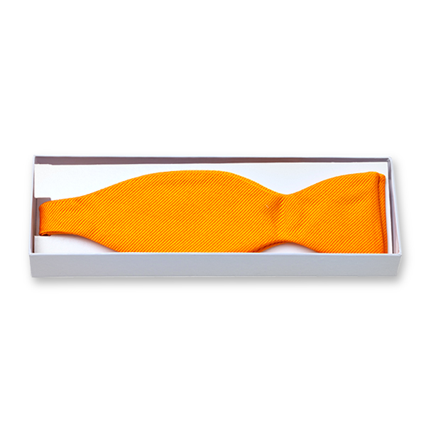 Nœud papillon orange à nouer  (2)