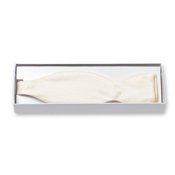 Nœud papillon crème à nouer  (2)