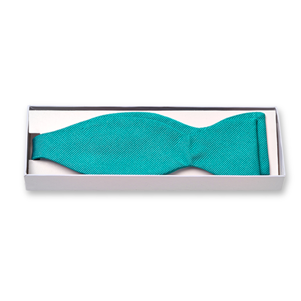 Nœud papillon turquoise foncé à nouer  (2)