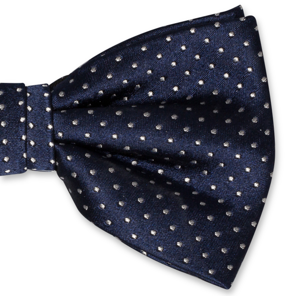 Nœud papillon à pois - marine (2)