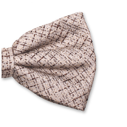 Noeud Papillon Bouclé Beige (2)