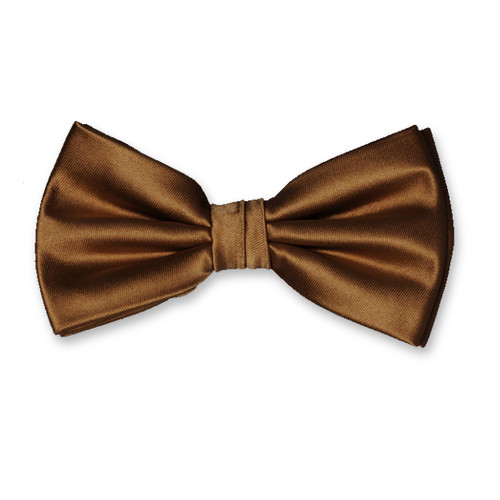 Nœud papillon en polyester Cognac (1)