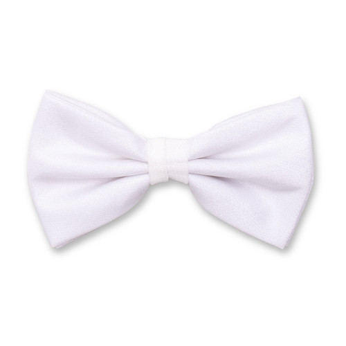 Nœud papillon Blanc brillant (1)