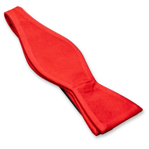 Nœud papillon rouge à nouer (1)