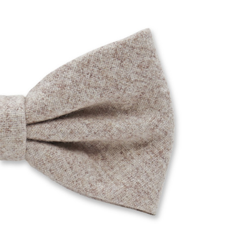 Noeud Papillon Laine Beige (2)