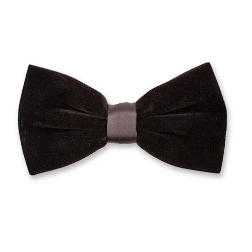 Nœud papillon en velours noir (1)