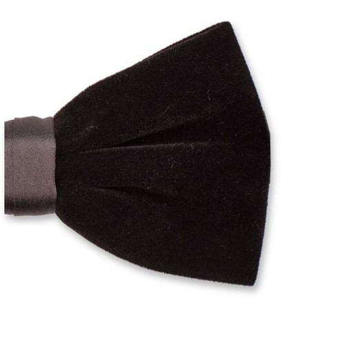 Nœud papillon en velours noir (2)