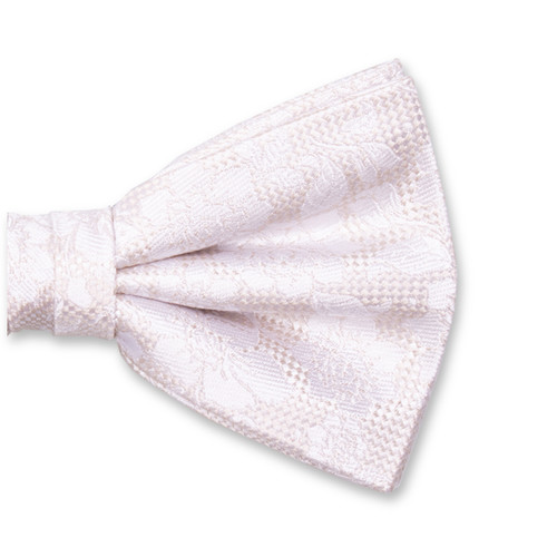 Nœud papillon Blanc  Jacquard à Motif Dentelle (2)
