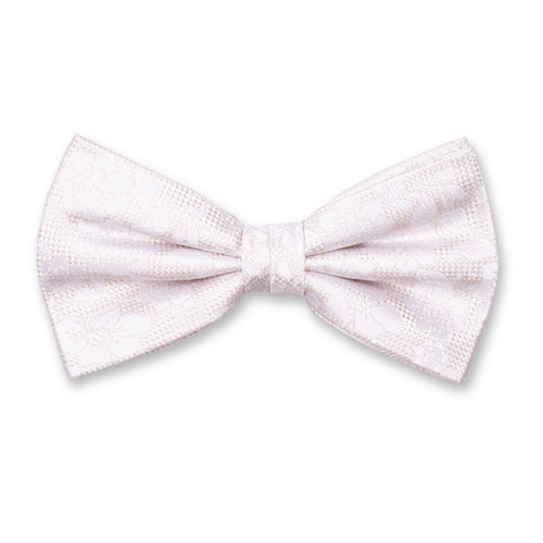 Nœud papillon Blanc  Jacquard à Motif Dentelle (1)