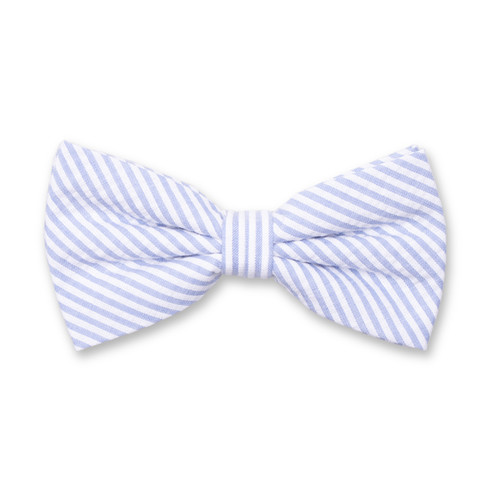 Nœud papillon Seersucker - Bleu  (1)