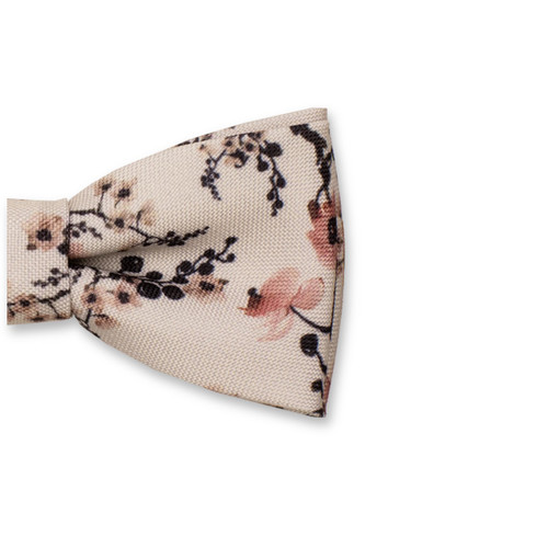 Noeud Papillon Enfant Fleur du Japon Vieux Rose (2)